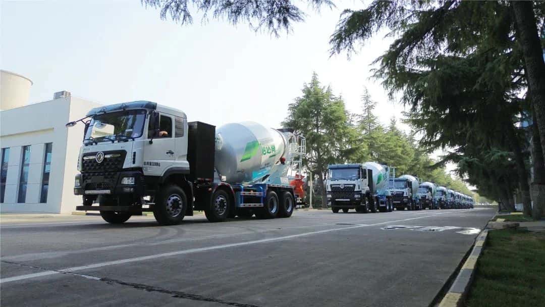 馭風而行，中集車輛15台新能源攪拌車駛入湖北，繪就荊楚生态長卷